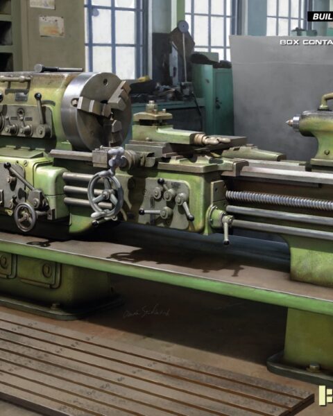 35660 - LATHE MACHINE - TORNIO INDUSTRIALE scala 1:35 Mini art