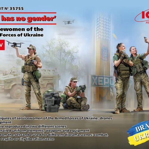35755  – ‘War Has No Gender’ Servicewomen Of The Armed Forces Of Ukraine scala 1:35 ICM