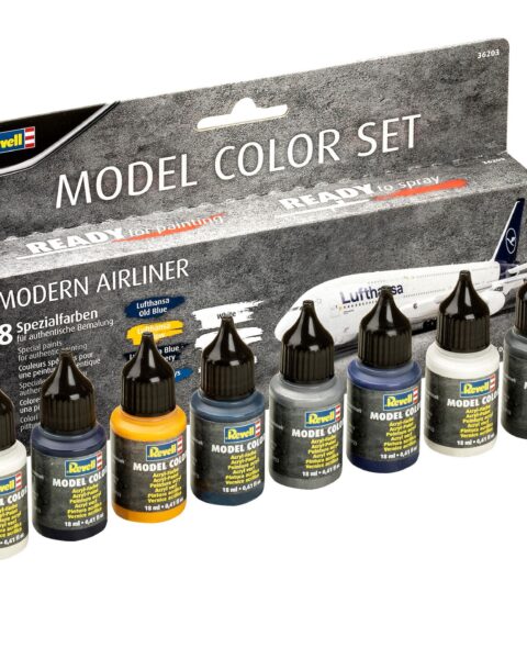 MODEL COLOR SET - MODERN AIRLINER - 8x18ml colore acrilico per modellismo REVELL 36203