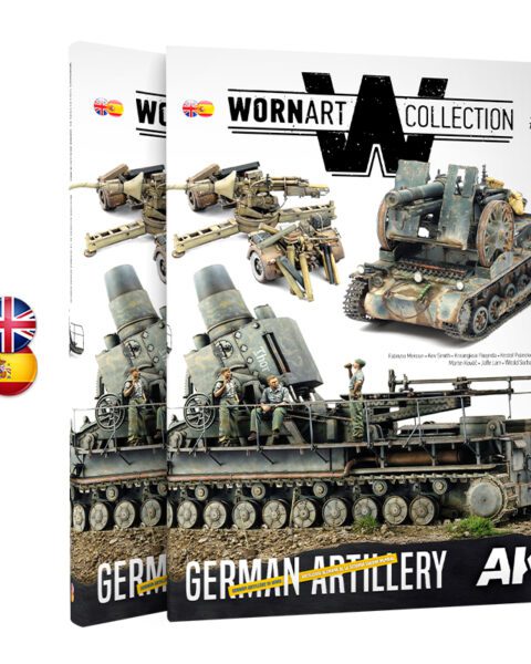 AK4907 - WORN ART COLLECTION ISSUE 05 – GERMAN ARTILLERY  - AK INTERACTIVE
