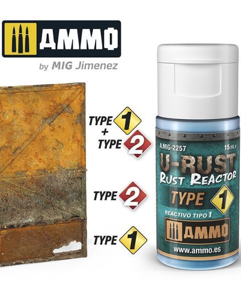 A.MIG-2257 - U-RUST - Rust Reactor Type 1 (15mL) - AMMO MIG
