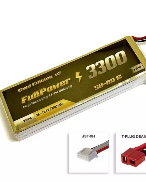 Batteria Lipo 3S 3300 mAh 50C Gold V2 - DEANS - FULLPOWER