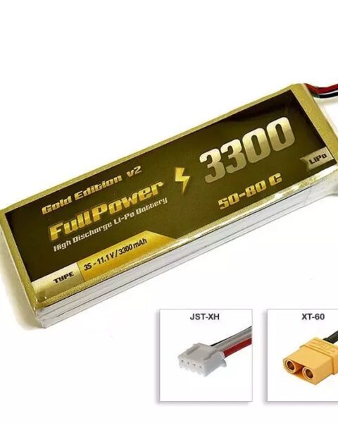 Batteria Lipo 3S 3300 mAh 50C Gold V2 - XT60 - FULLPOWER