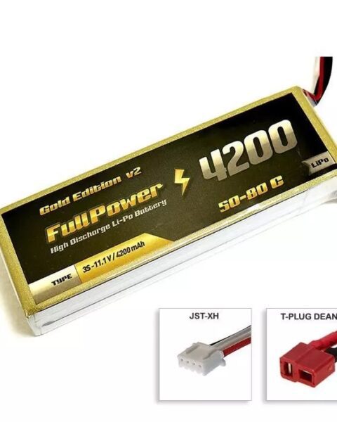 Batteria Lipo 3S 4200 mAh 50C Gold V2 - DEANS - FULLPOWER