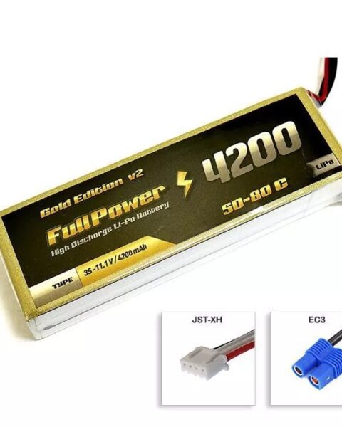 Batteria Lipo 3S 4200 mAh 50C Gold V2 - EC3 - FULLPOWER