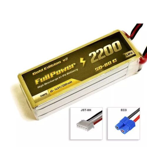 Batteria Lipo 4S 2200 mAh 50C GOLD V2 – EC3 – FULLPOWER