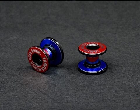 92431 - mini 4WD - Lightweight Double Aluminium Rollers (13-12 mm/Black) Tamiya Korea 25th Anniv. - TAMIYA (C