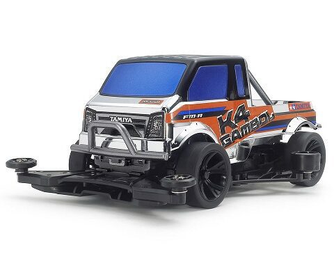 95163 - Mini4WD K4 GAMBOL Siver Metallic FM-A TAMIYA