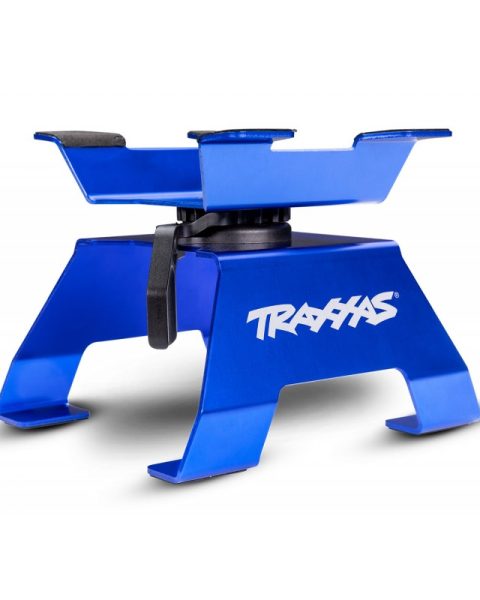 TXX8796-BLUE - Traxxas Rc Stand Supporto girevole in Alluminio Blu per automodelli 1:10/1:8