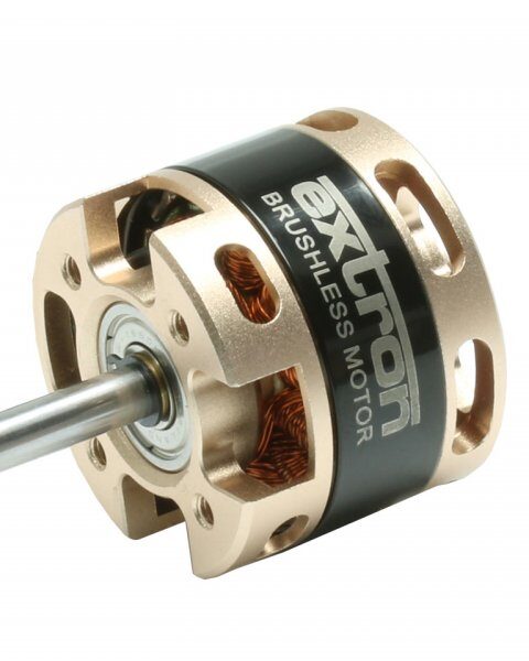 2808-16 1680kv Motore brushless extron ø35 80gr. lipo 2S-3S ALBERO ø5 160W