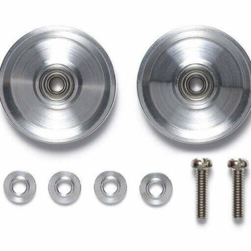 15522 – mini 4WD – HG 17mm Aluminum Ball Race Rollers (Ringless) – TAMIYA