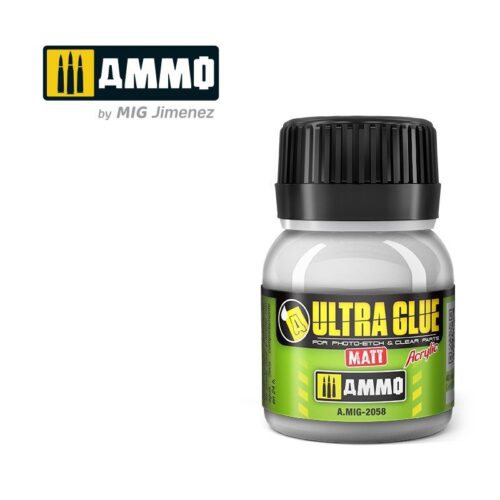 Ultra Glue Matt for Photo-Etch and Clear Parts (40mL) AMMO MIG 2058