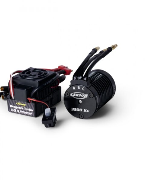 COMBO - BL Set Dragster Turbo 3300 KV scala 1:10