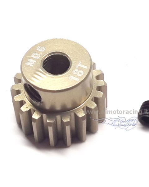 CY-500006-18 ROCKET – Pignone 42DP modulo 0.6 18T in alluminio 7075 rivestito in titanio foro da 3.175mm