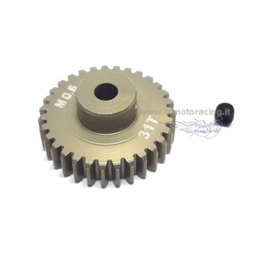 CY-500006-31 ROCKET – Pignone 42DP modulo 0.6 31T in alluminio 7075 rivestito in titanio foro da 3.175mm