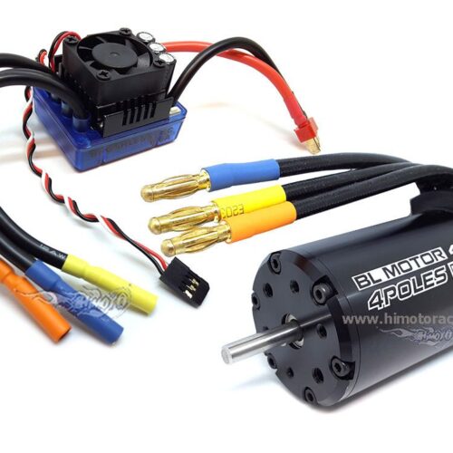 COMBO – Classic Rocket scala 1:8 motore 4068 1900KV sensorless + regolatore 120A brushless sensorato Waterproof (albero da 5mm) cassa liscia