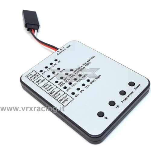 PROGRAMMAZIONE – Programm card per programmazione regolatori brushless (25A 45A 80A 120A) VRX