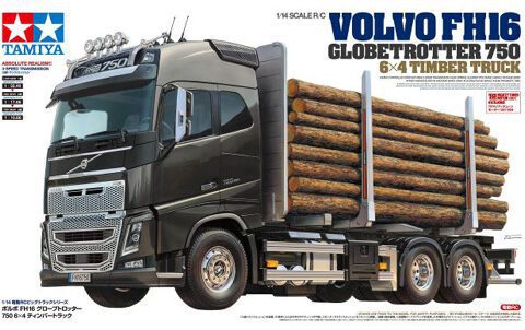 56360 VOLVO FH16 750 6×4 TIMBER TRUCK kit 1:14