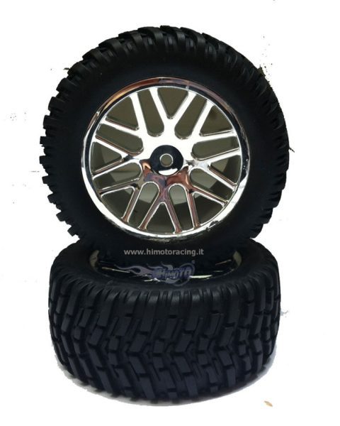 H30712V - Ruote complete scala 1:10 Sport Rally esagono interno 12mm (2pz) - HIMOTO