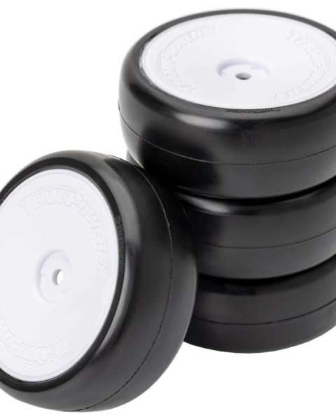 TPR-TPG3604M - Pneumatici pre-montati M Compound su cerchi a tazza scala 1:10 TEAMS POWERS