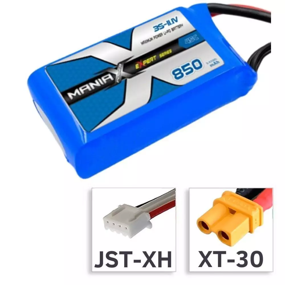 3s 850mAh attacco XT30 XH 45C di scarica 90C Max. Pacco Batteria Lipo ManiaX