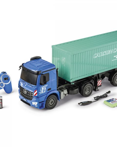 500907671 - MB Arocs with Container 100% RTR scala 1:20 - CARSON
