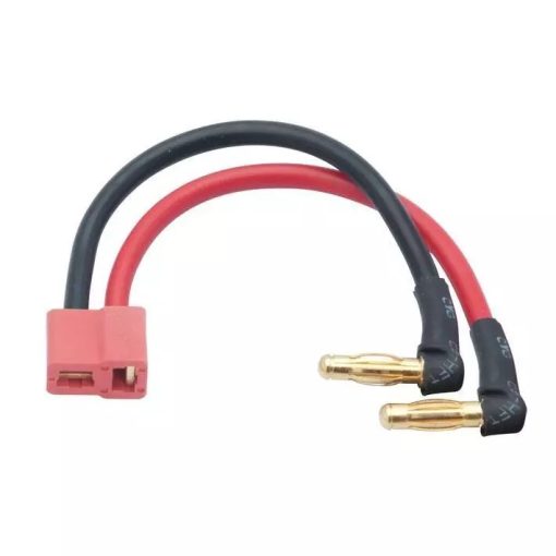 600217 - Cavo adattatore compatibile con presa Deans su spina angolata da 4 mm - YUKI MODEL