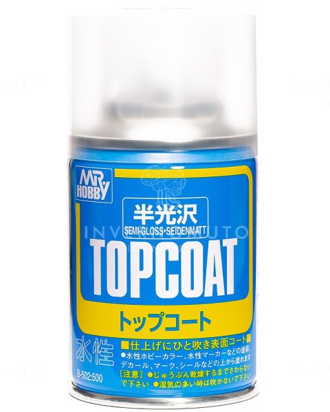 B502 - Spray MR. TOP COAT SEMI GLOSS SPRAY - TRASPARENTE SEMI LUCIDO - 88ml