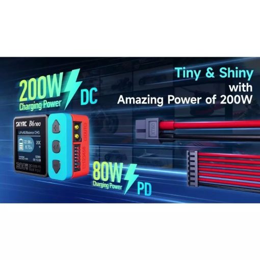 B6 Neo - Caricabatteria B6 Neo 1x200W DC 1-6S SKYRC - immagine 2