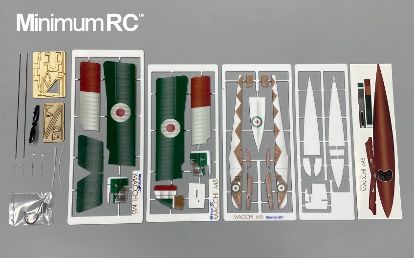 M15178 - Macchi M-5 Kit + Motor 360mm - MinimumRC - immagine 5