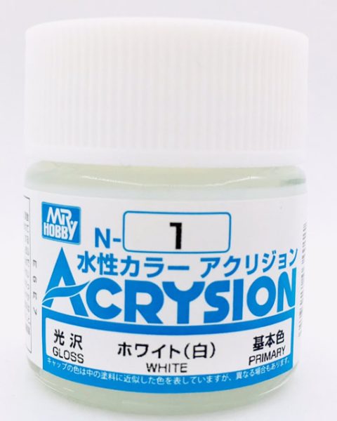 N001 Bianco Lucido Gunze Acrysion serie N Acrilico 10ml