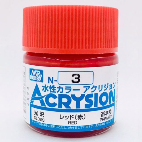 N003 Rosso Lucido Gunze Acrysion serie N Acrilico 10ml