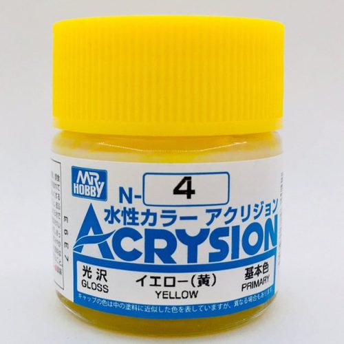 N004 Giallo Lucido Gunze Acrysion serie N Acrilico 10ml