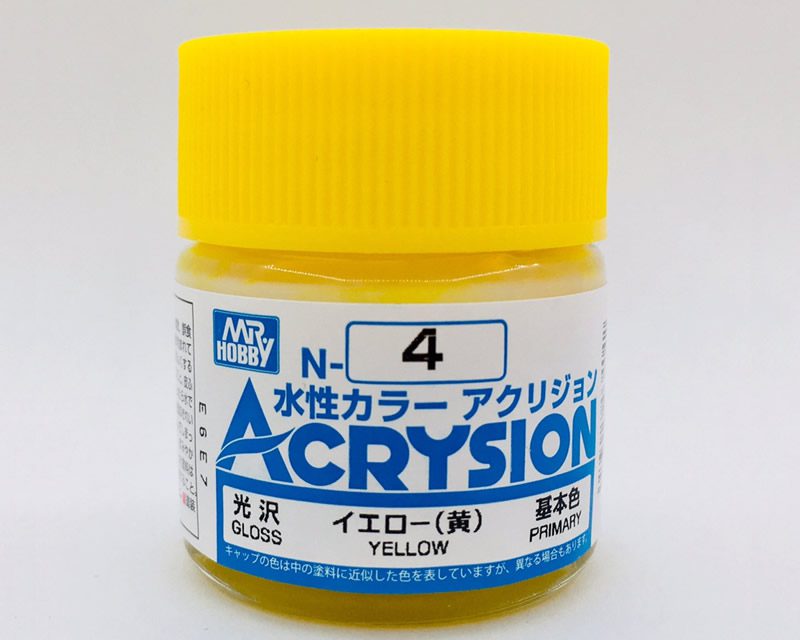 N004 Giallo Lucido Gunze Acrysion serie N Acrilico 10ml