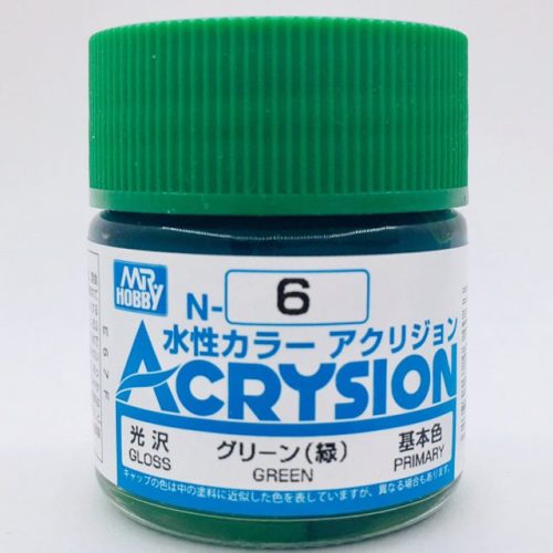 N006 Verde Lucido Gunze Acrysion serie N Acrilico 10ml