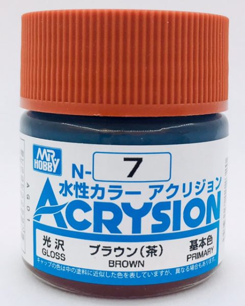 N007 Marrone Lucido Gunze Acrysion serie N Acrilico 10ml