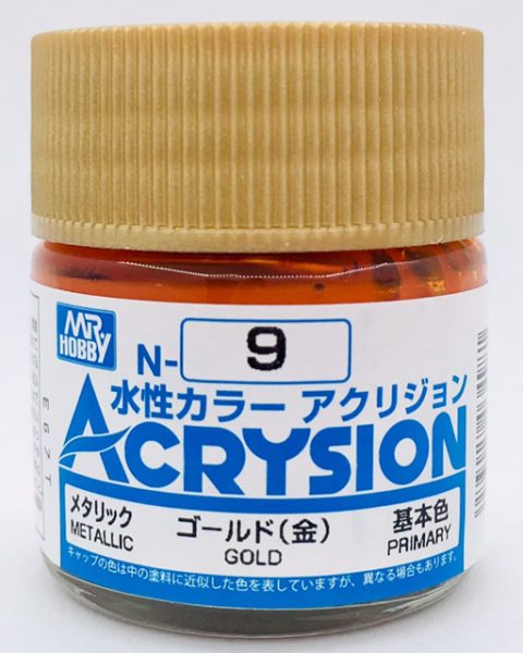 N009 Gold - Metallic  Gunze Acrysion serie N Acrilico 10ml