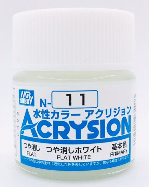 N011 Bianco Opaco Gunze Acrysion serie N Acrilico 10ml