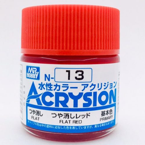 N013 Rosso Opaco Gunze Acrysion serie N Acrilico 10ml