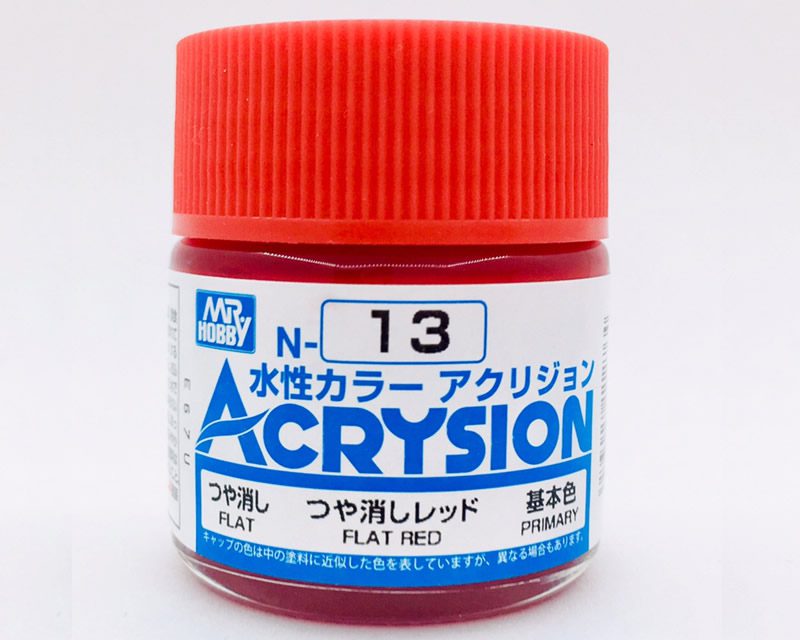 N013 Rosso Opaco Gunze Acrysion serie N Acrilico 10ml