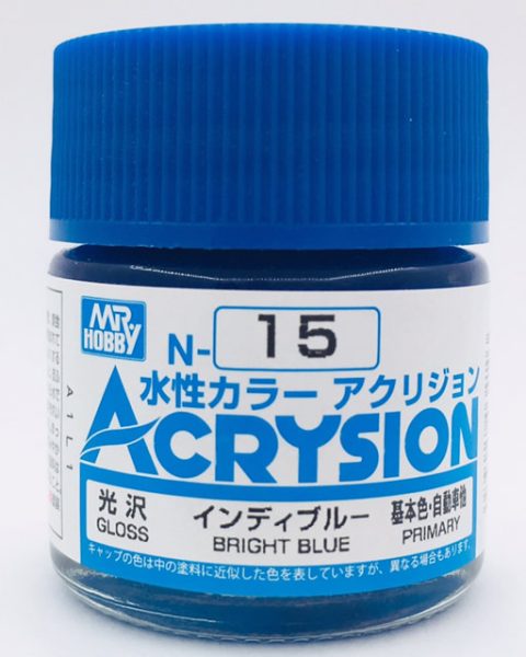 N015 Bright Blue Lucido Gunze Acrysion serie N Acrilico 10ml