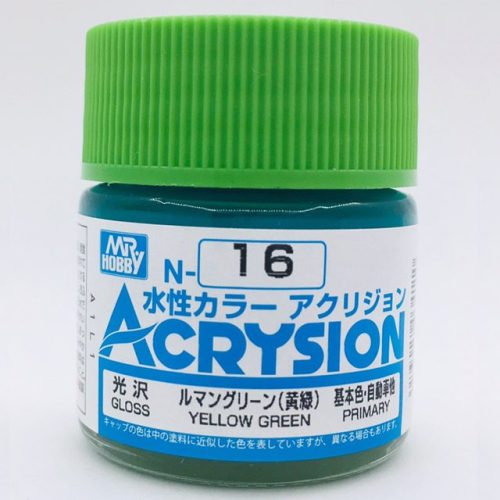 N016 Yellow Green Lucido Gunze Acrysion serie N Acrilico 10ml