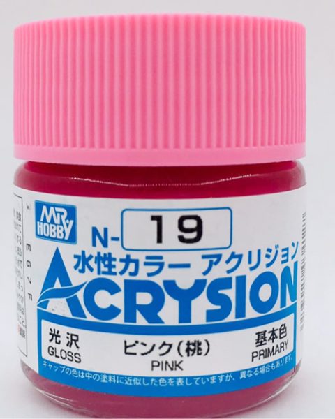 N019 Pink Lucido Gunze Acrysion serie N Acrilico 10ml