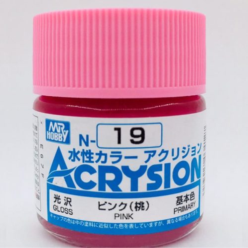 N019 Pink Lucido Gunze Acrysion serie N Acrilico 10ml