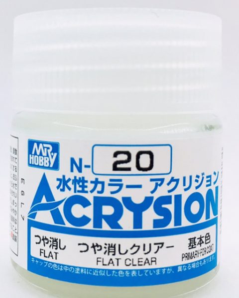N020 Flat Clear Gunze Acrysion serie N Acrilico 10ml