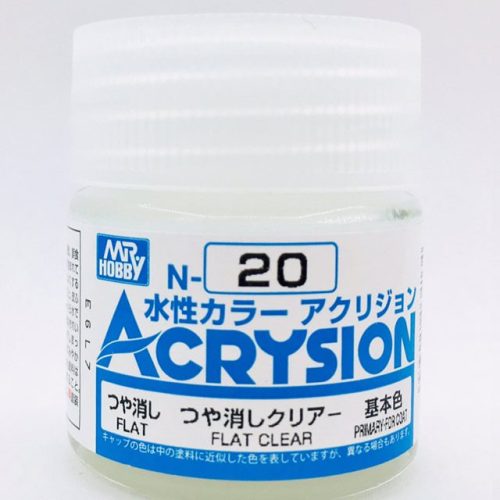 N020 Flat Clear Gunze Acrysion serie N Acrilico 10ml