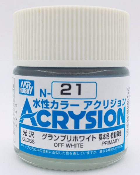 N021 Off White Lucido Gunze Acrysion serie N Acrilico 10ml