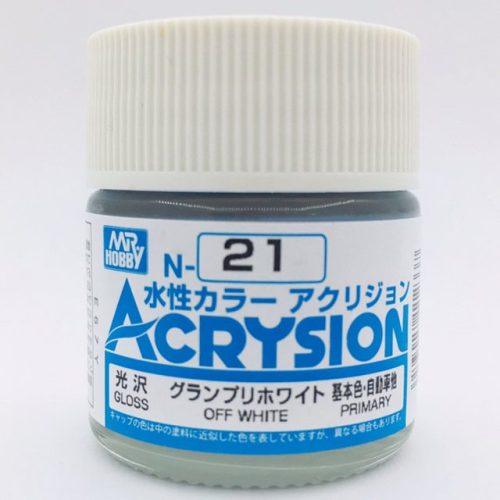 N021 Off White Lucido Gunze Acrysion serie N Acrilico 10ml