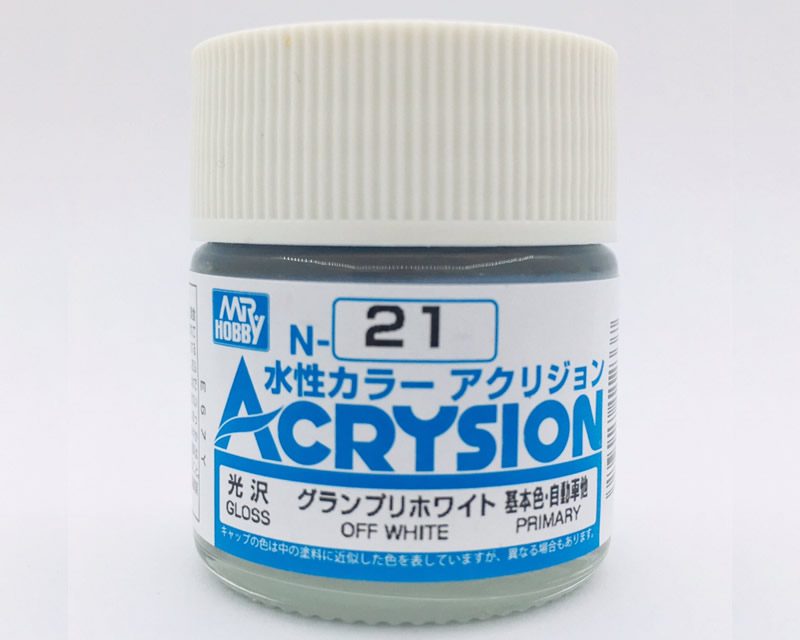 N021 Off White Lucido Gunze Acrysion serie N Acrilico 10ml