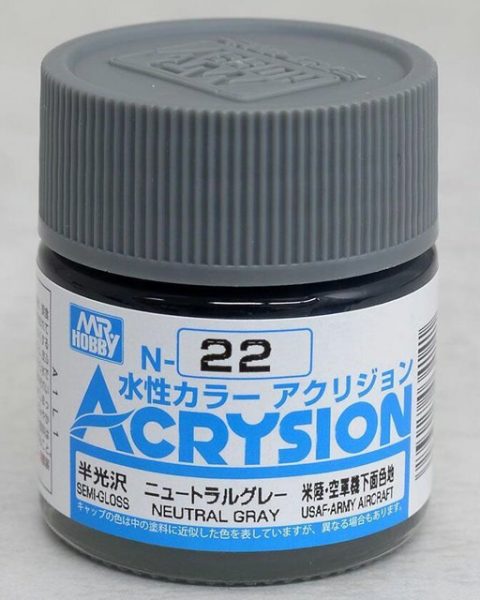 N022 Neutral Gray - Semi-Lucido Gunze Acrysion serie N Acrilico 10ml